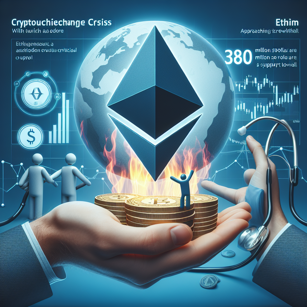 Ethereum-uitwisseling in crisis: $380 miljoen aan opnames terwijl cruciaal steunniveau in zicht komt