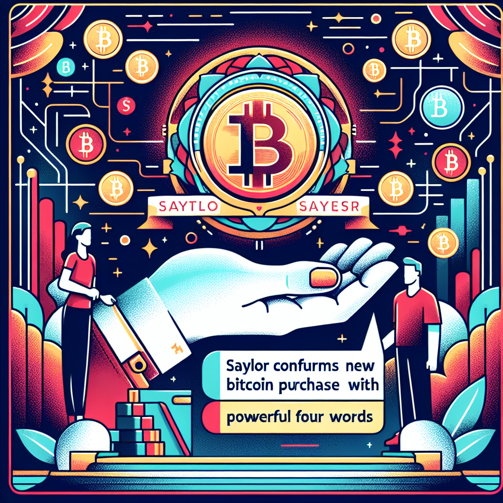 saylor bevestigt nieuwe bitcoin aankoop met krachtige vier woorden