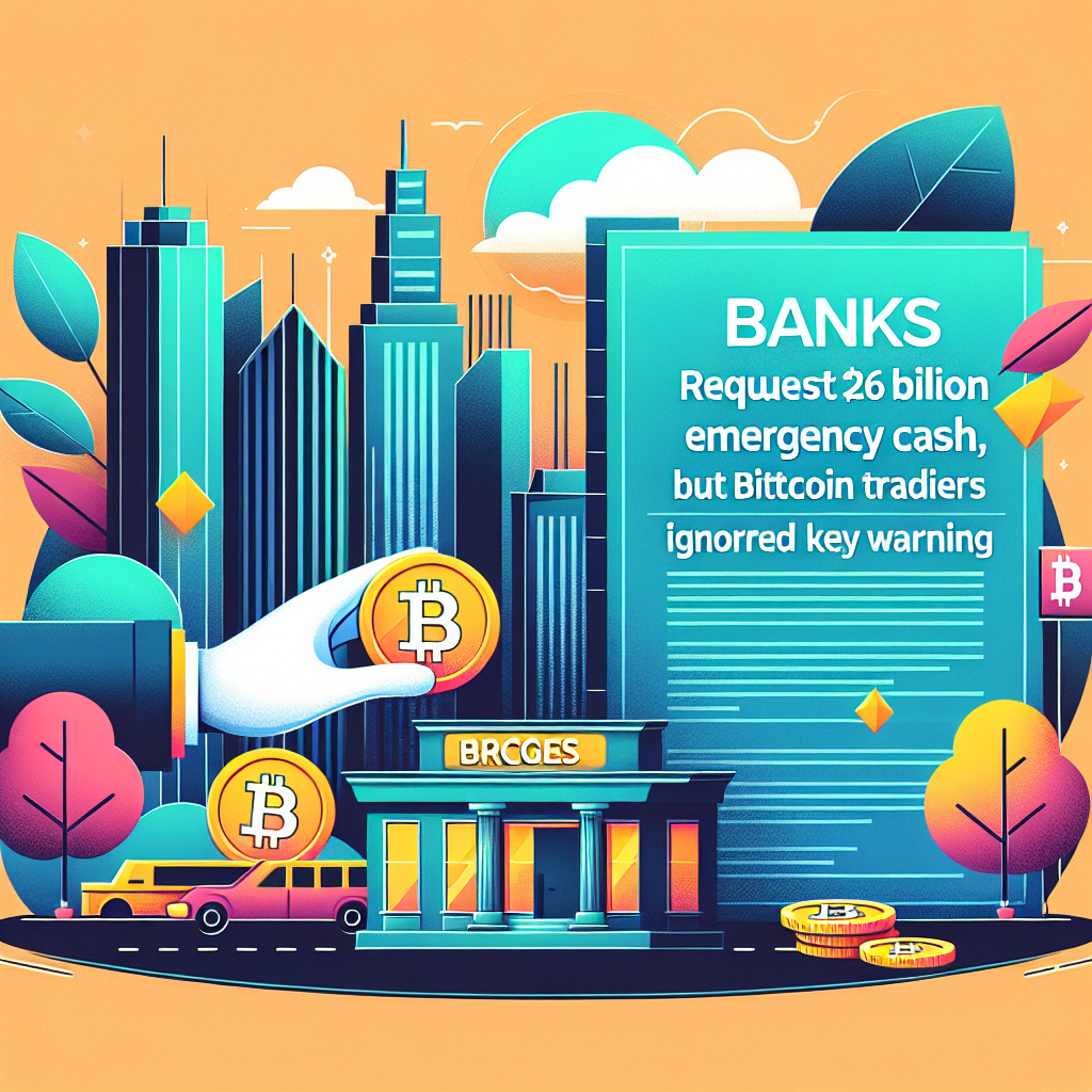 banken vragen 26 miljard noodcash aan maar bitcoin traders negeerden belangrijke waarschuwing