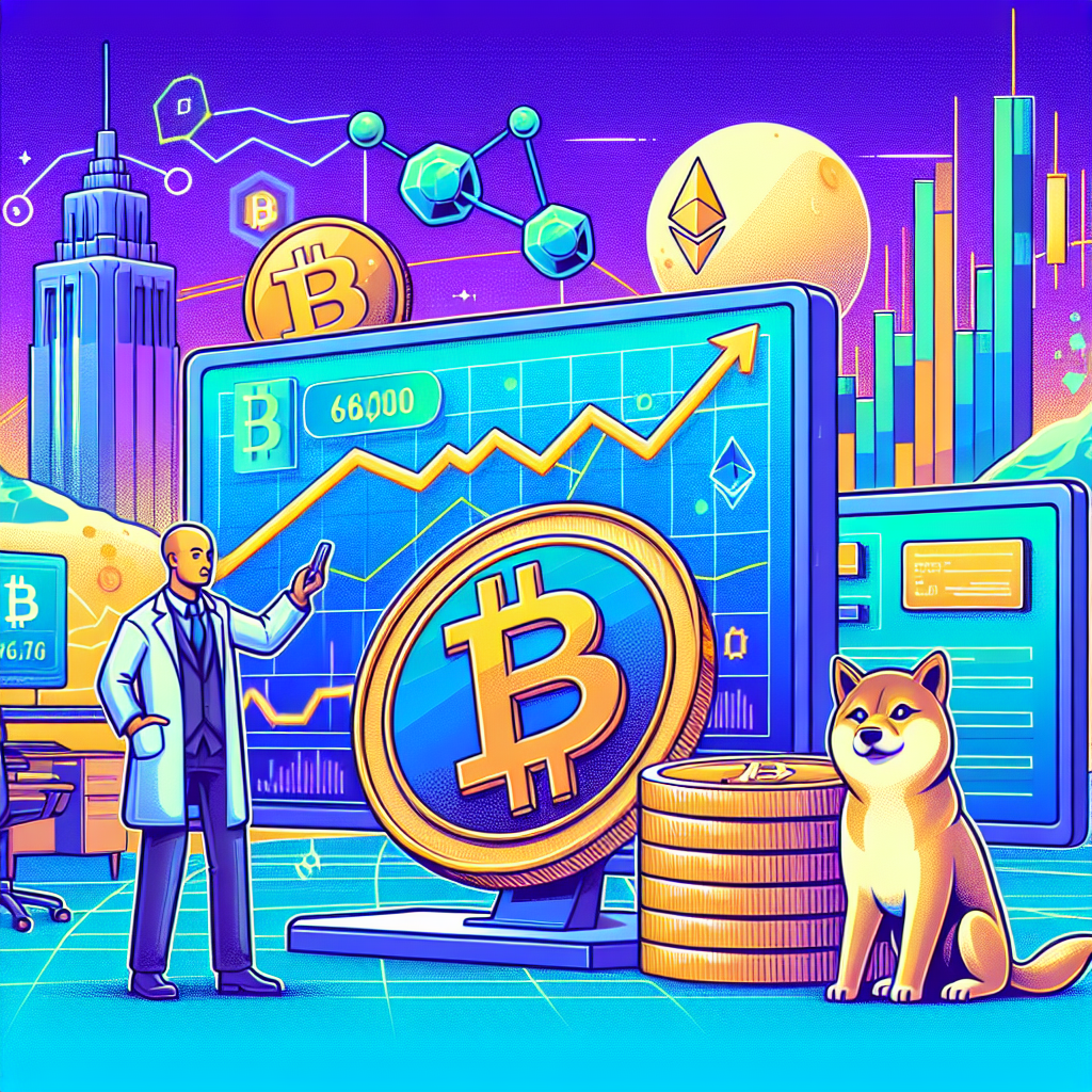 bitcoin schommelt rond 68 000 terwijl doge en eth dalen door onzekerheid in tarieven