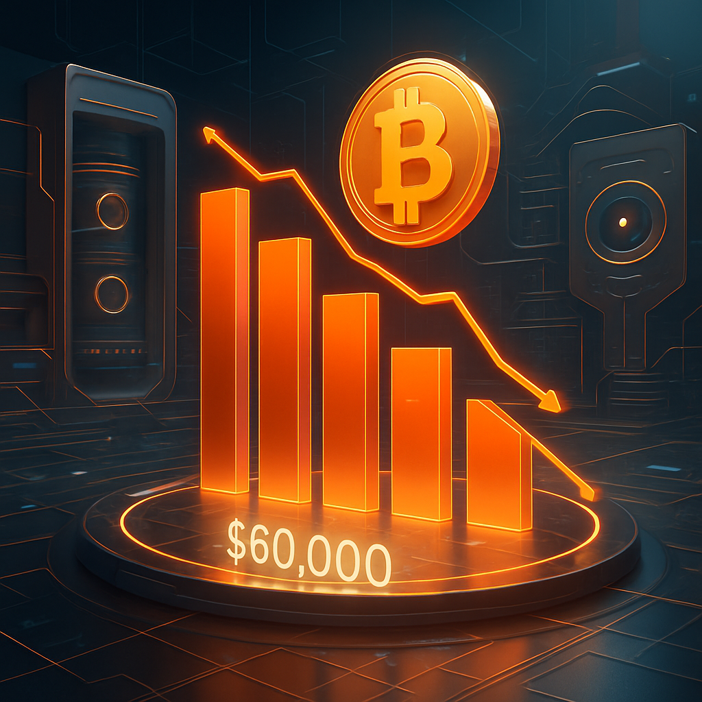 bitcoin op cruciaal keerpunt dreiging van ondersteuning op 60 000 door toenemende verkoopdruk