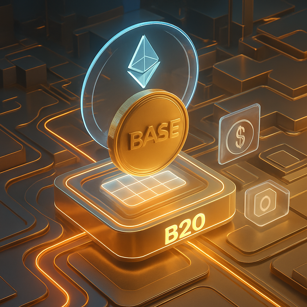 ethereums base netwerk lanceert b20 tokenstandaard voor stabiele munten en tokenized activa